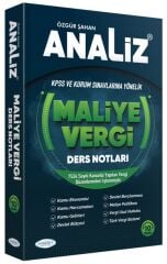 Monopol KPSS A Grubu Analiz Maliye Vergi Ders Notları 10. Baskı - Özgür Şahan Monopol Yayınları