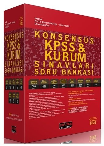 Savaş 2022 KPSS Hukuk KONSENSUS Soru Bankası Seti 15. Baskı - Ahmet Nohutçu Savaş Yayınları