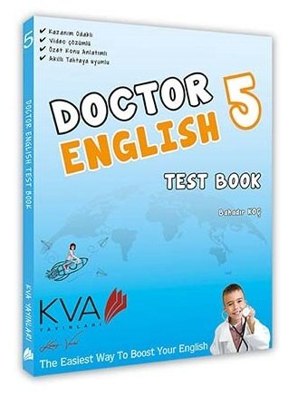 SÜPER FİYAT - KVA Koray Varol 5. Sınıf Doctor English İngilizce Soru Bankası KVA Koray Varol  Yayınları