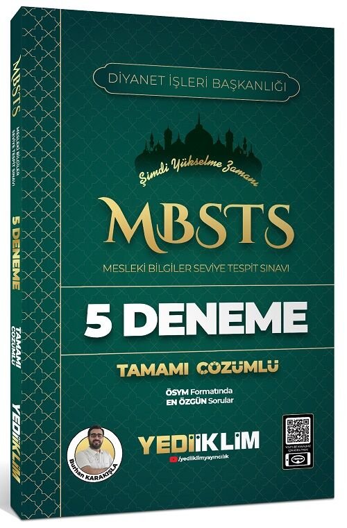 Yediiklim MBSTS 5 Deneme Çözümlü - Burhan Karakışla Yediiklim Yayınları