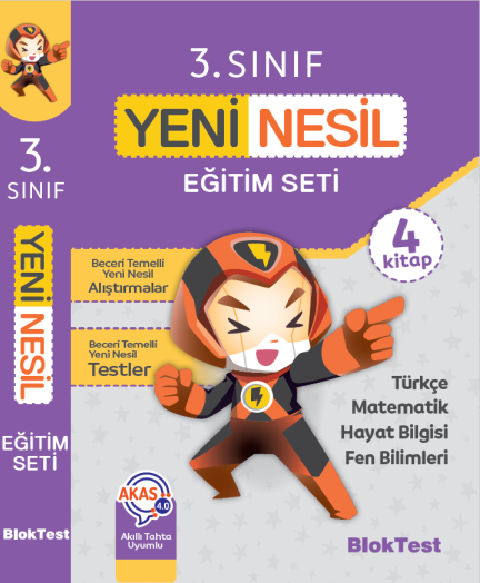 Blok Test 3. Sınıf Yeni Nesil Eğitim Seti Blok Test Yayınları