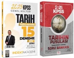 CBA + İndeks 2025 KPSS Tarihin Pusulası Soru Bankası + 15 Deneme 2 li Set - İsmail Adıgüzel CBA + İndeks Akademi Yayınları