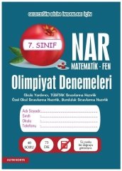 Altın Nokta 7. Sınıf Nar Matematik Fen Olimpiyat Denemeleri Altın Nokta Yayınları