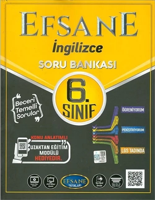 Efsane 6. Sınıf İngilizce Soru Bankası Efsane Yayınları