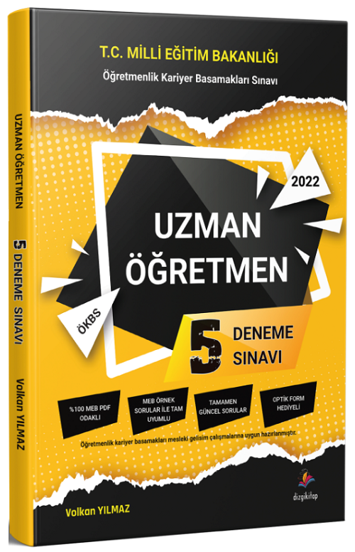 Dizgi Kitap 2022 MEB ÖKBS Uzman Öğretmen 5 Deneme Dizgi Kitap