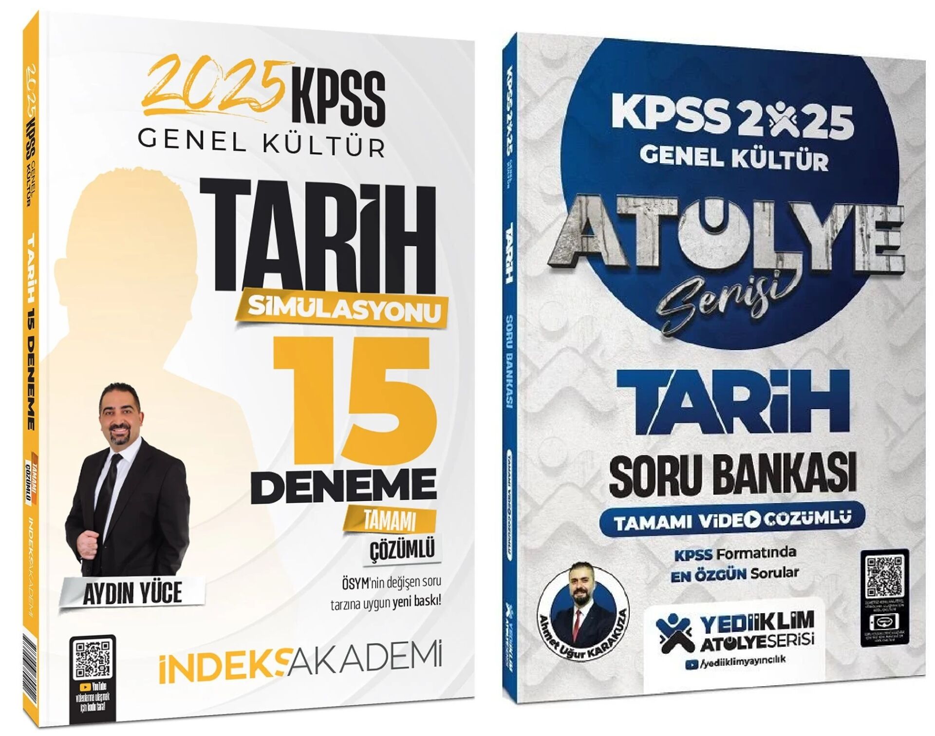 Yediiklim + İndeks 2025 KPSS Tarih Atölye Soru Bankası + 15 Deneme 2 li Set - Ahmet Uğur Karakuza Yediiklim + İndeks Akademi Yayınları