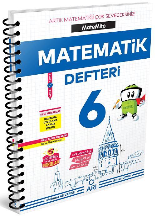 Arı Yayınları 6. Sınıf Matemito Akıllı Matematik Defteri Arı Yayınları