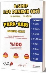 KVA Koray Varol 8. Sınıf LGS 10 lu Fark Var Deneme Seti KVA Koray Varol Yayınları