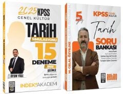 Retro + İndeks 2025 KPSS Tarih 5Yüz Soru Bankası + 15 Deneme 2 li Set - Mehmet Celal Özyıldız Retro + İndeks Akademi Yayıncılık