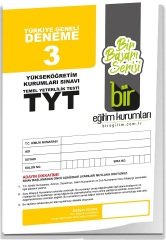 Bir Eğitim YKS TYT Türkiye Geneli Deneme Sınavı-3 Bir Eğitim Kurumları