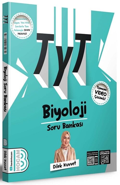 Benim Hocam 2024 YKS TYT Biyoloji Soru Bankası Video Çözümlü - Dilek Kuvvet Benim Hocam Yayınları