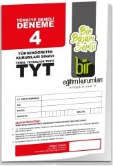 Bir Eğitim YKS TYT Türkiye Geneli Deneme Sınavı-4 Bir Eğitim Kurumları