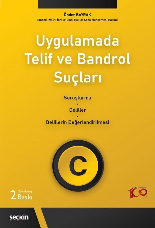 Seçkin Telif ve Bandrol Suçları 2. Baskı - Önder Bayrak Seçkin Yayınları