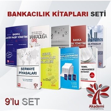 Akademi Banka ve Uzman Yardımcılığı Sınavları Hazırlık 9 lu Set Akademi Consulting Yayınları