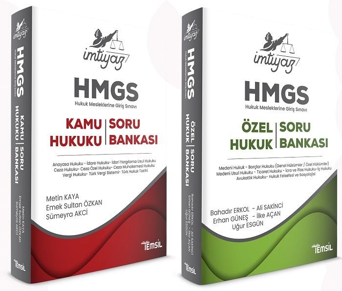 Temsil HMGS İMTİYAZ Kamu Hukuku-Özel Hukuk Soru Bankası Seti Temsil Kitap Yayınları