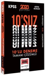 Yargı 2023 KPSS Eğitim Bilimleri 10 suz Olmaz 10 Deneme Çözümlü Yargı Yayınları