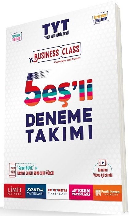 Limit YKS TYT Business Class 5 li Deneme Takımı Limit Yayınları