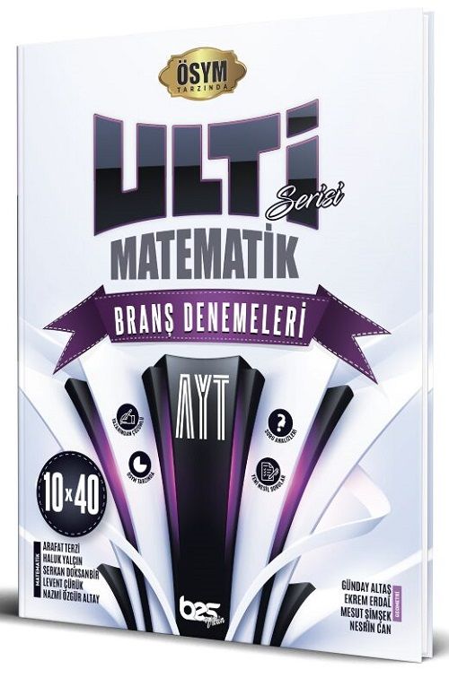 Bes Yayınları YKS AYT Matematik Ulti Serisi 10x40 Deneme Bes Yayınları