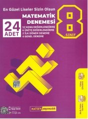 Matsev 8. Sınıf Matematik 24 Deneme Matsev Yayınları