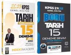 Yediiklim + İndeks 2025 KPSS Tarih Börü 15+15 Deneme 2 li Set - Ahmet Uğur Karakuza Yediiklim + İndeks Akademi Yayınları