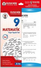 Özdebir 9.Sınıf Matematik Yaprak Test Özdebir Yayınları