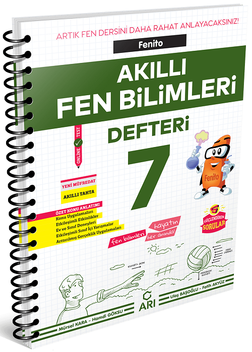 Arı Yayınları 7. Sınıf Fenito Akıllı Fen Bilimleri Defteri Arı Yayınları