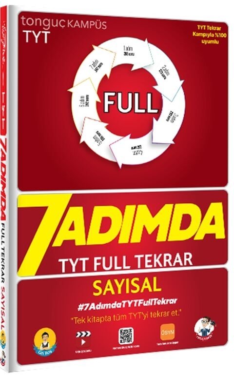 Tonguç YKS TYT Sayısal 7 Adımda Full Tekrar Tonguç Akademi Yayınları