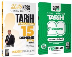 Yediiklim + İndeks 2025 KPSS Tarih 20+15 Deneme 2 li Set - Aydın Yüce Yediiklim + İndeks Akademi Yayınları