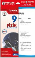 Özdebir 9.Sınıf Fizik Yaprak Test Özdebir Yayınları