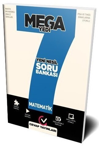 Cevap 7. Sınıf Matematik Mega Yedi Soru Bankası Mega Sekiz Cevap Yayınları