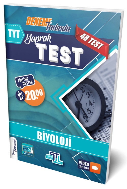 Tümler YKS TYT Biyoloji Yaprak Test Video Çözümlü Tümler Yayınları