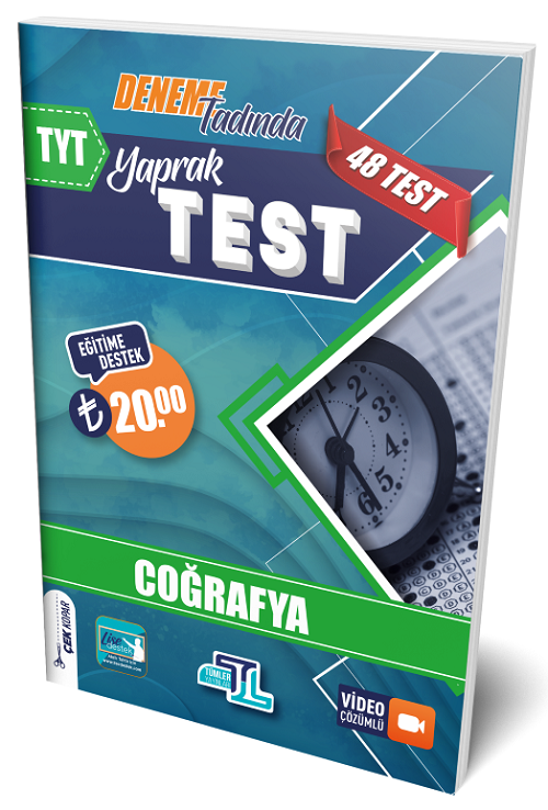 Tümler YKS TYT Coğrafya Yaprak Test Video Çözümlü Tümler Yayınları