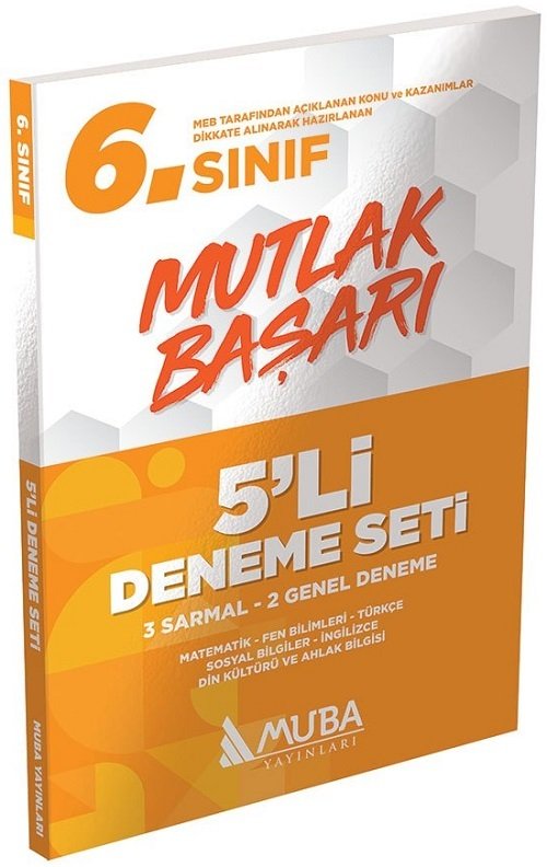 Muba 6. Sınıf Mutlak Başarı 5 li Deneme Seti Muba Yayınları