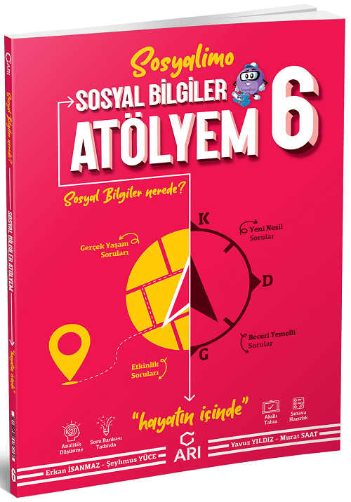 SÜPER FİYAT - Arı Yayınları 6. Sınıf Sosyalimo Sosyal Bilgiler Atölyem Arı Yayınları