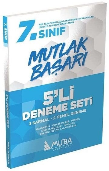 Muba 7. Sınıf Mutlak Başarı 5 li Deneme Seti Muba Yayınları