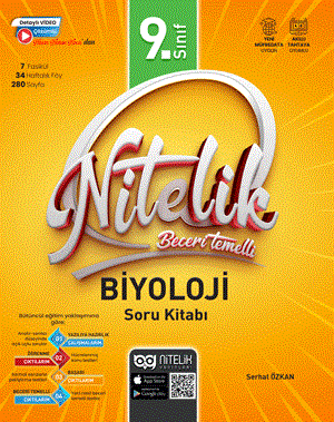 Nitelik 9. Sınıf Biyoloji Beceri Temelli Soru Kitabı Nitelik Yayınları