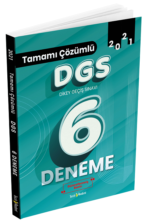 Tercih Akademi 2021 DGS 6 Deneme Çözümlü Tercih Akademi Yayınları