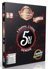 Ünlüler 8. Sınıf LGS Tüm Dersler 1. Dönem Bronz 5 li Deneme Ünlüler Yayınları