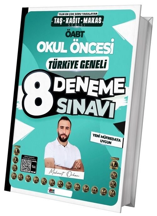 TKM Akademi ÖABT Okul Öncesi Türkiye Geneli 8 Deneme Dijital Çözümlü - Mahmut Orhan TKM Akademi