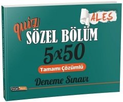 Kariyer Meslek ALES Sözel Bölüm Quiz 5x50 Deneme Sınavı Kariyer Meslek Yayınları