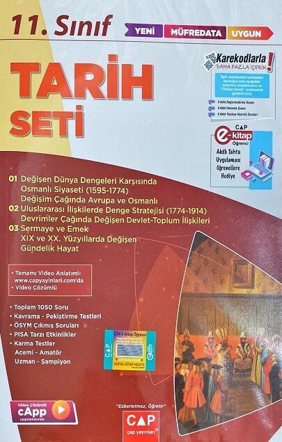 Çap Yayınları 11. Sınıf Tarih Seti Çap Yayınları