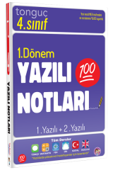 Tonguç  4. Sınıf Tüm Dersler 1. Dönem 1. Yazılı ve 2. Yazılı Notları Tonguç Akademi