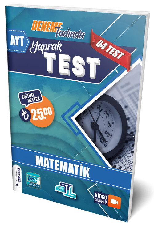 Tümler YKS AYT Matematik Yaprak Test Video Çözümlü Tümler Yayınları