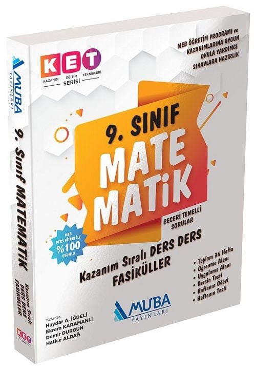 Muba 9. Sınıf Matematik Defter ve Kitap KET Serisi Muba Yayınları