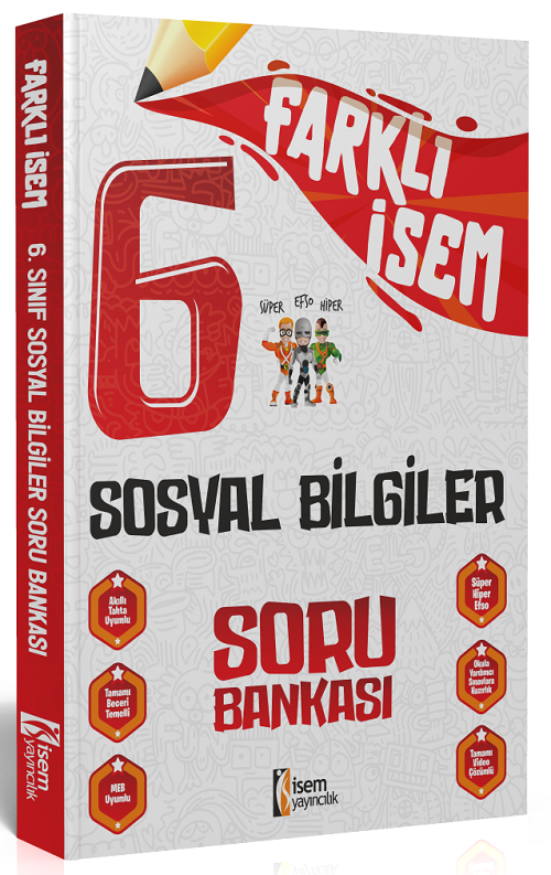 İsem 6. Sınıf Farklı İsem Sosyal Bilgiler Soru Bankası İsem Yayıncılık