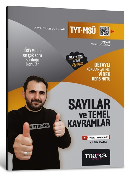 Marka 2025 YKS TYT MSÜ Sayılar ve Temel Kavramlar Video Ders Notu - Yektuğ Mat Marka Yayınları