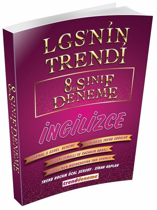 Trend Akademi 8. Sınıf LGS İngilizce LGS nin Trendi 10 Deneme Trend Akademi Yayınları