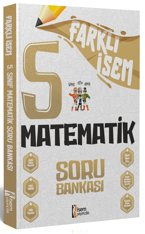 İsem 5. Sınıf Farklı İsem Matematik Soru Bankası İsem Yayıncılık