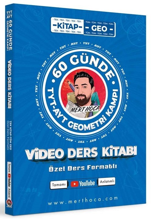 Mert Hoca YKS TYT AYT 60 Günde Geometri Kampı Video Ders Kitabı Mert Hoca Yayınları