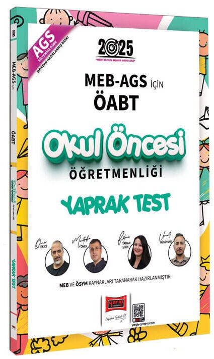 Yargı 2025 ÖABT MEB-AGS Okul Öncesi Öğretmenliği Yaprak Test Yargı Yayınları